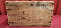 Antique wooden Ammo crate - size 15"L x 9.5"w x9"T