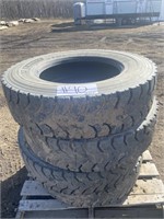 11R 24.5 MICHELIN Truck Tires. Lot of 4