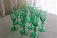 GREEN STEMWARE