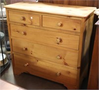 PINE CHEST OF DRAWERS WITH FIVE DRAWERS