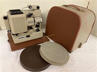Eumig P8 film projector with 2 reels