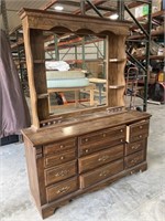 Dresser with mirror 60x16x75