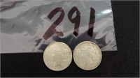 1922 S & 1923 S Peace Silver Dollar
