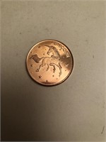 Unicorn 1 oz Copper Round