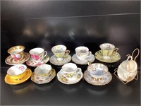 Vintage Tea Cup and Saucer Lot of 10