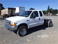 1999 Ford F250 Extended Cab S/A Cab & Chassis