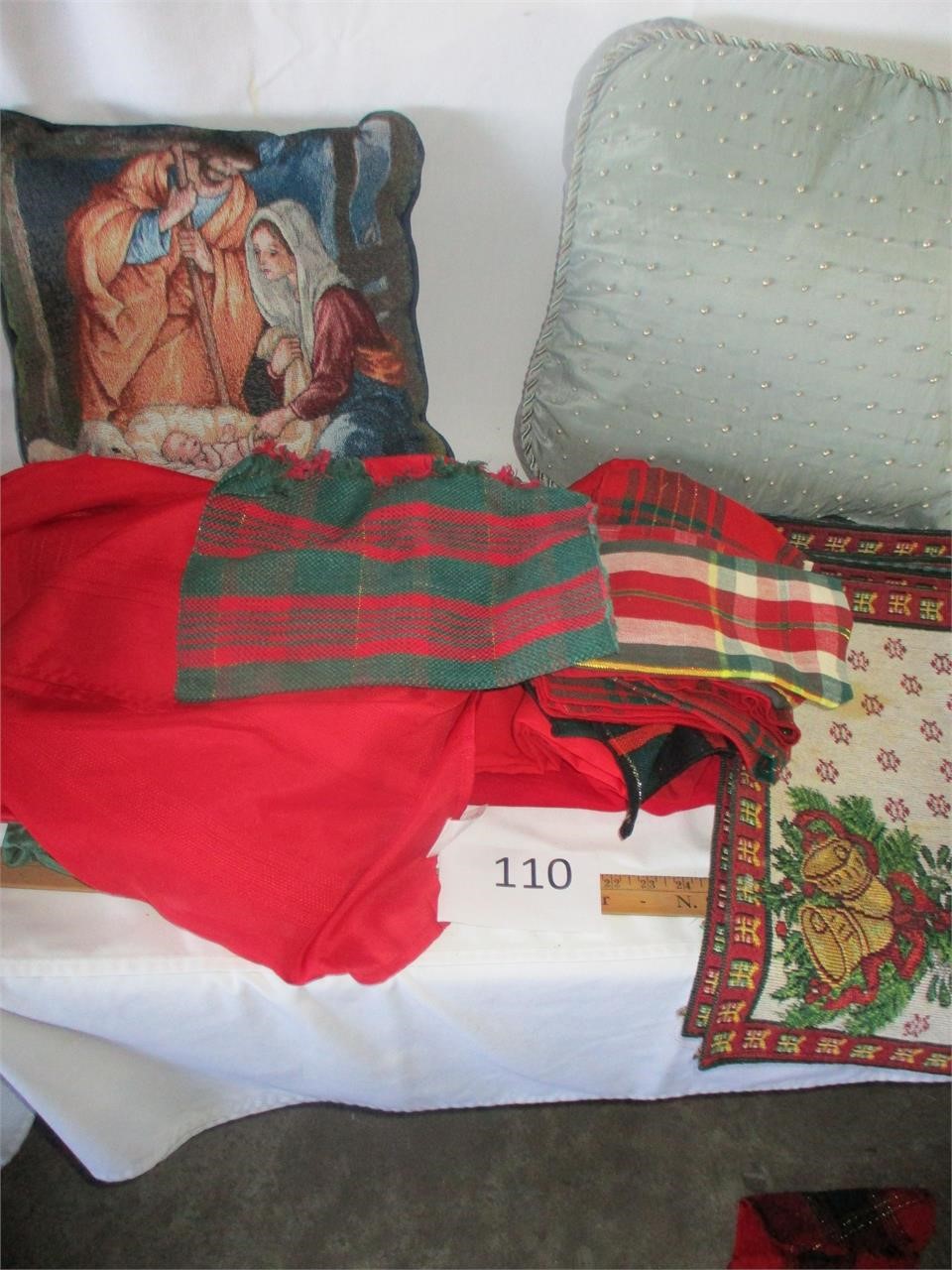 Pillows, Christmas Linens, Nativity Pillow 14"