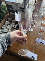 QTY. 5 MATCHING WINE GLASSES