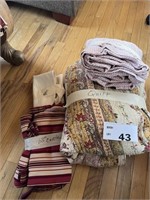 QUILT, BLANKET, CURTAINS AND MORE