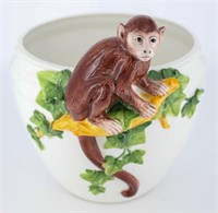 Grosselle Italy Porcelain Monkey Planter