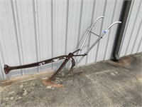 Antique Garden Plow (metal handles)