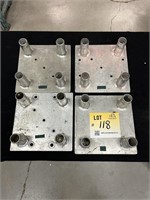 (Qty. of 4) 12" base plate for 4 chord box truss