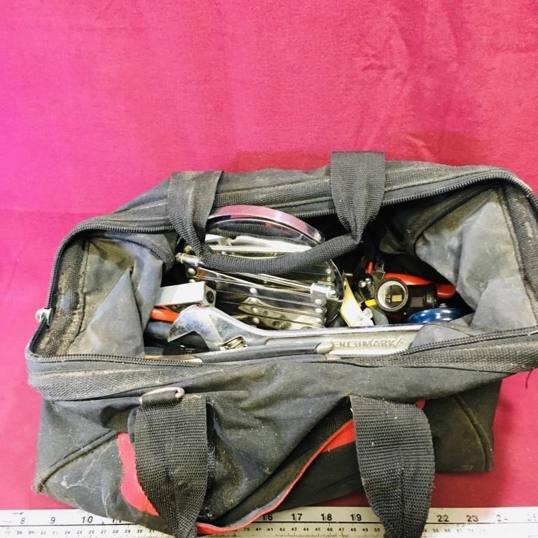 Tool Bag Filled With Assorted Tools