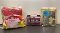 Microfiber Towels, Rainsuit & First Aid Kit