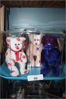 7PC COLLECTION OF BEANIE BABIES IN CASES