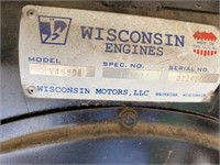 Wisconsin Engine model V465D1 w/Exhaust