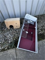 RABBIT CAGE FEEDER & HUTCH