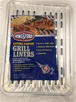 (2x bid) Kingford Grill Liners 4 Pk