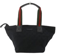 Gucci Sherry Line Strap Black Handbag