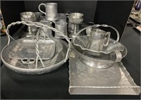 Hammered Aluminum, Metal Mugs, Chalices.