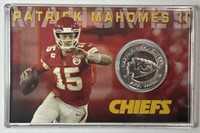 Patrick Mahomes II Card & Silver Plated Coin /5000