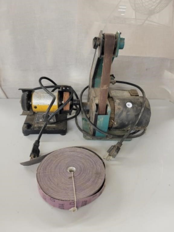 Belt Sander & Small bench Grinder