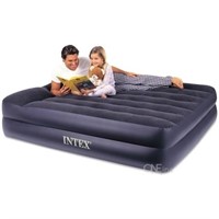 Intex Pillow Rest Blue Downy Air Queen Bed