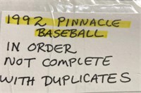 1992 Pinnacle Baseball Cards