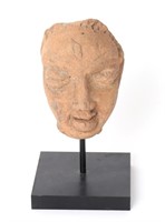 Indian Gupta Terracotta Head, ca. 3rd to 5th Centu