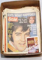 Elvis Presley Large lot of Newspaper Memorabilia