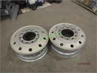 Set of 2 Aluminum Bud Semi Wheels 24.5 *BID X 2*
