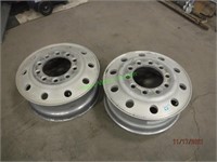 Set of 2 Aluminum Bud Semi Wheels 24.5 *BID X 2*