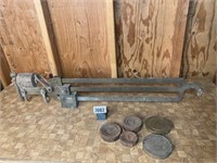 Antique Balance Scale w/5 Weights, Shop 51027