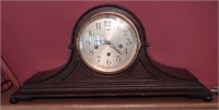 Ansonia Clock Co. Vintage Mahogany camelback