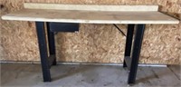 6' Metal Base Formica Top Work Bench