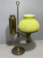 Vintage Kerosene Single Arm Student Desk Lamp w/