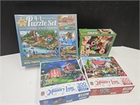 NEW Sealed Puzzles Lot of 4