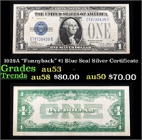 1928A "Funnyback" $1 Blue Seal Silver Certificate