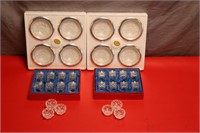 Leonard Crystal Coasters/Salt Shakers/Salt Cellars