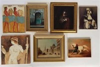 Seven Small Paintings, Giclees and Fresco
