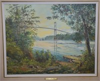 Oil Painting of Bridge
