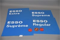 Four Esso Gas Signs