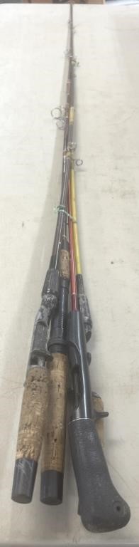 4 Fiberglass Rods from 60” to 80”