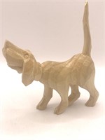 Hand Carved Wooden Dog made in NC