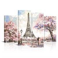 Visual Art Decor Pink Paris Pictures Wall Decor Ei