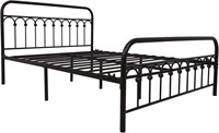 TUSEER Metal Bed Frame Queen with Headboard