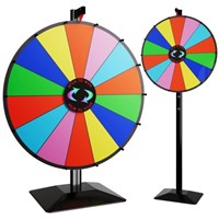 T-SIGN 24 Inch Dual Use Spinning Prize Wheel