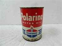Vintage Polarine Motor Oil One Quart Can (Empty)
