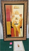 350 - ADRIANA NAVEH FRAMED ART W/COA (X57)