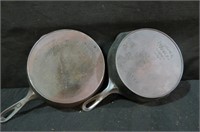 (2X) WAPAK #8 & WAGNER #7 CAST IRON SKILLET